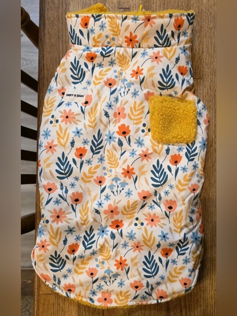 NWT Sniff & Bark Floral Reversible Dog Vest